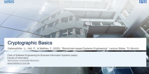 Blockchain Based Systems Engineering Lecture Slides